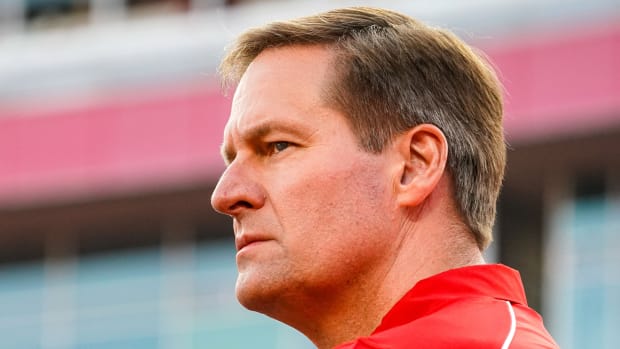 Nebraska Cornhuskers athletic director Trev Alberts before the match against the Omaha Mavericks at Memorial Stadium.
